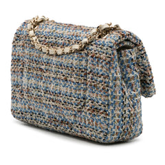 Medium Classic Multicolor Tweed Double Flap