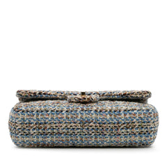 Medium Classic Multicolor Tweed Double Flap