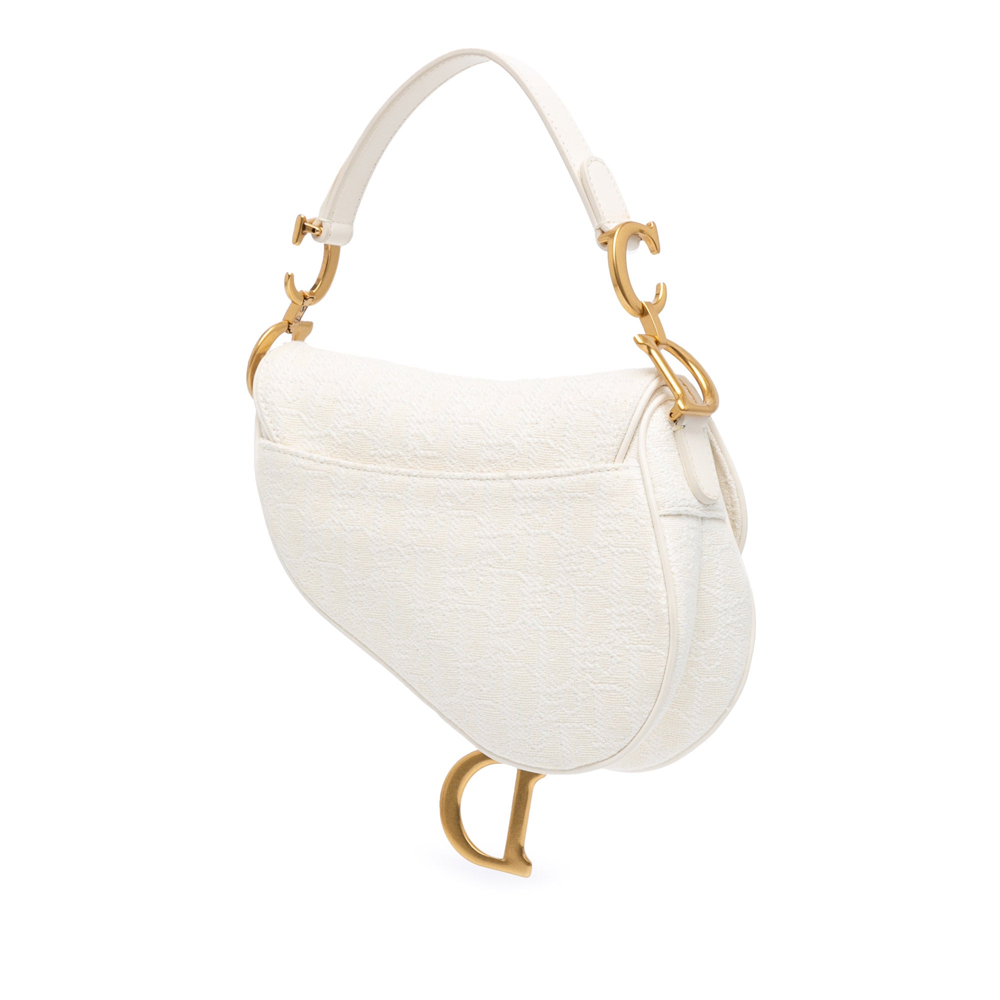 Mini Oblique Canvas Saddle Bag