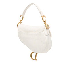 Mini Oblique Canvas Saddle Bag