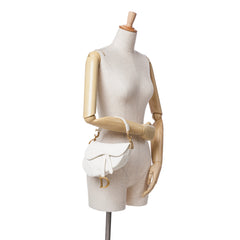 Mini Oblique Canvas Saddle Bag