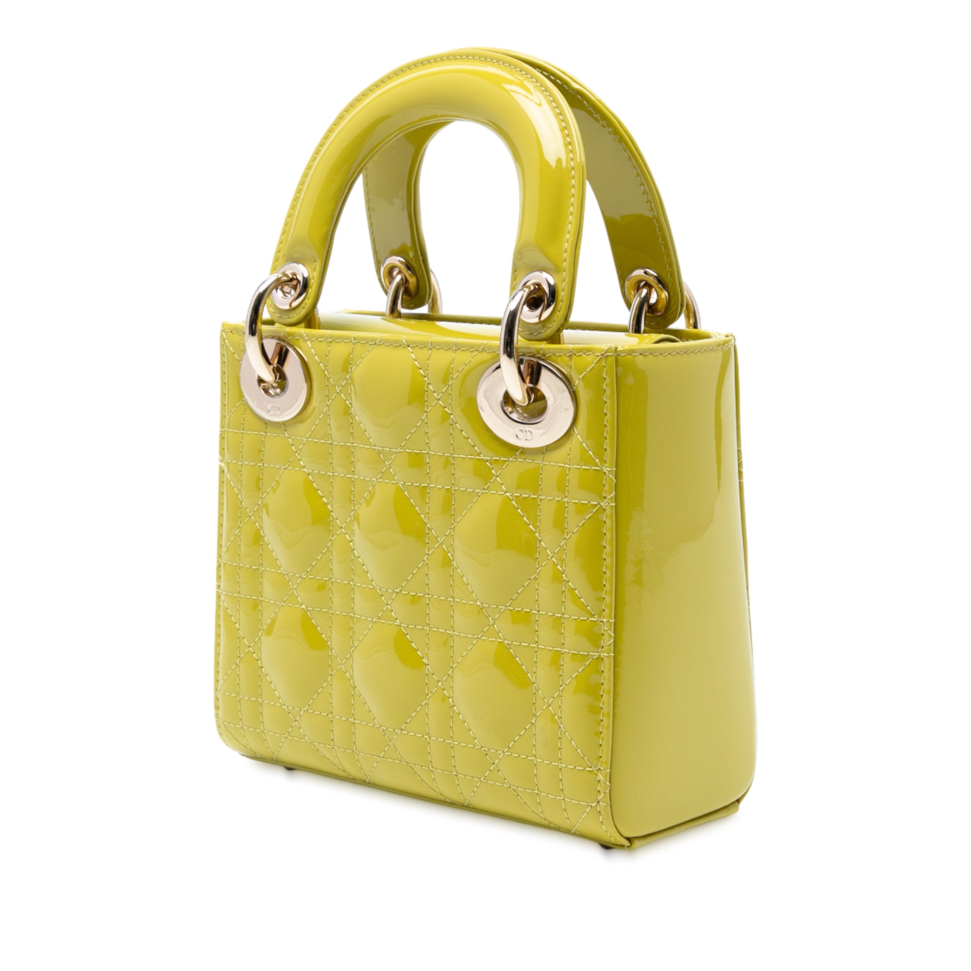 Mini Patent Cannage Lady Dior