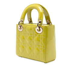 Mini Patent Cannage Lady Dior