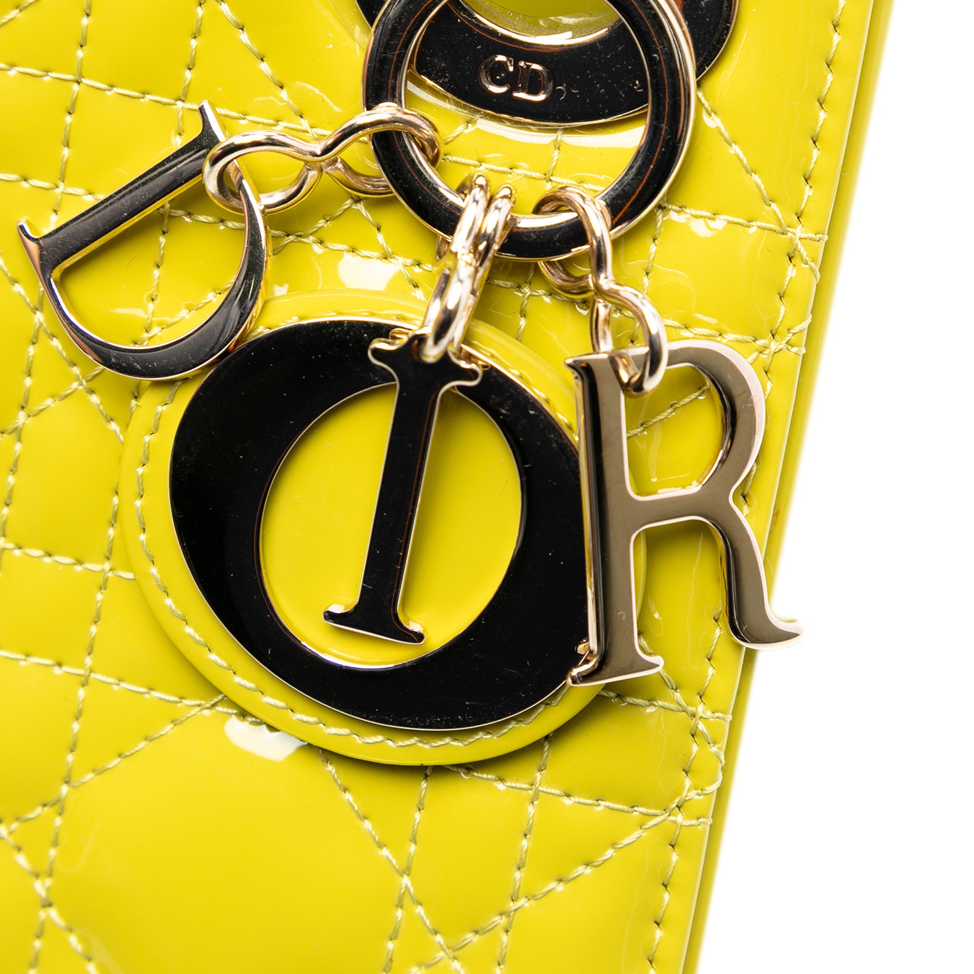 Mini Patent Cannage Lady Dior