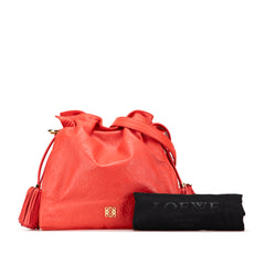 Embossed Leather Flamenco Tassel Crossbody