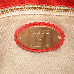 Embossed Leather Flamenco Tassel Crossbody