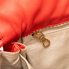Embossed Leather Flamenco Tassel Crossbody