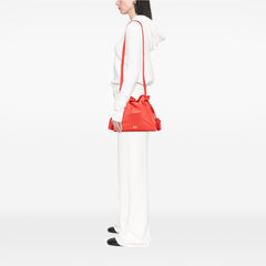 Embossed Leather Flamenco Tassel Crossbody
