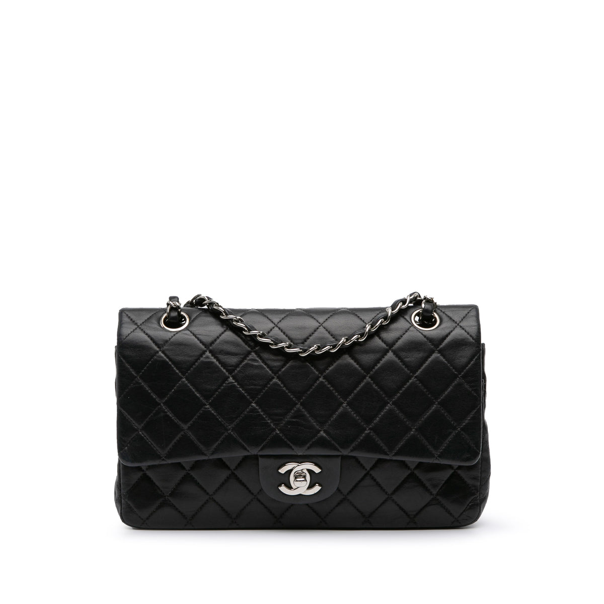 Medium Classic Lambskin Double Flap