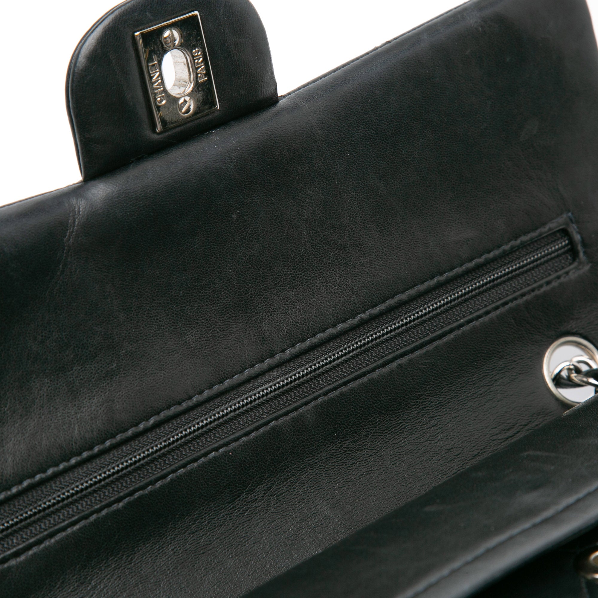 Medium Classic Lambskin Double Flap
