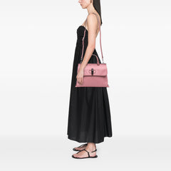 Medium Leather Bamboo Daily Satchel