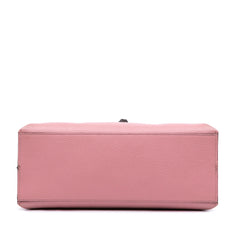 Medium Leather Bamboo Daily Satchel
