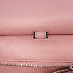 Medium Leather Bamboo Daily Satchel