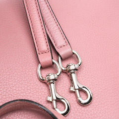 Medium Leather Bamboo Daily Satchel