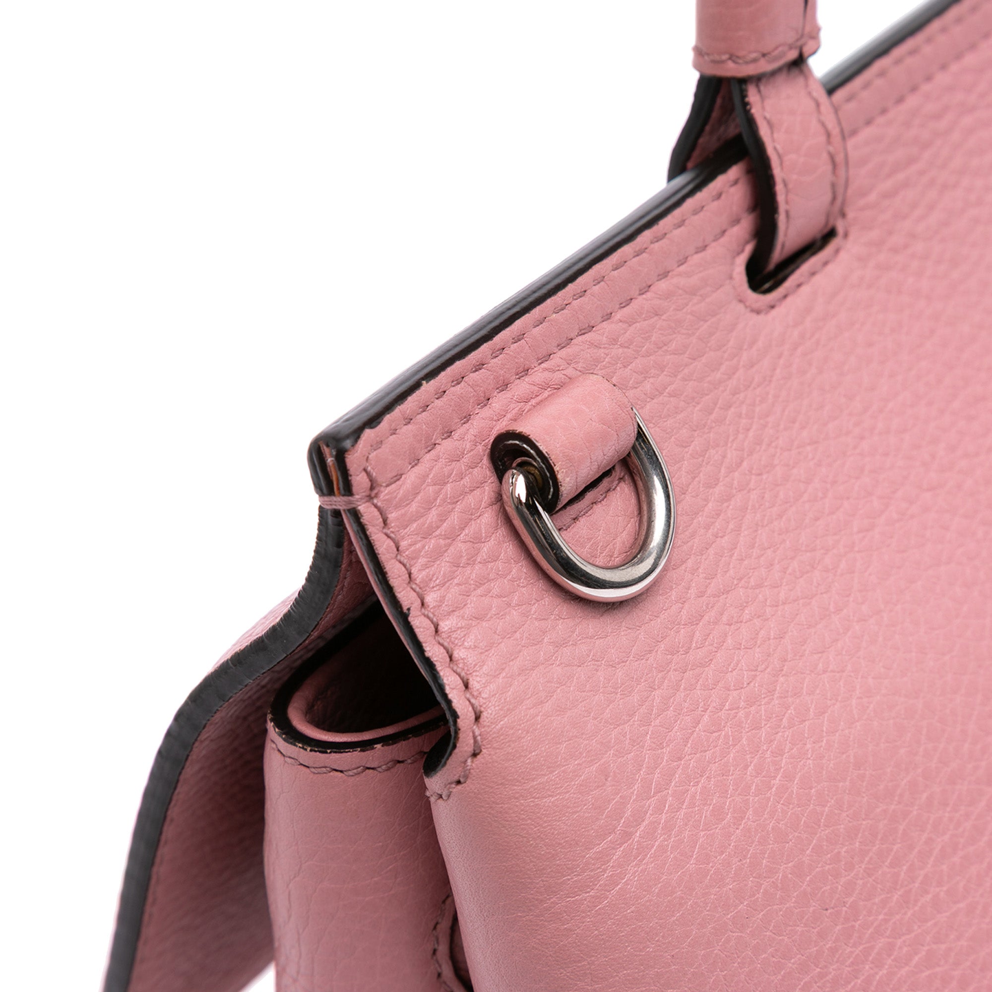 Medium Leather Bamboo Daily Satchel