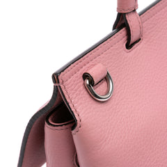 Medium Leather Bamboo Daily Satchel