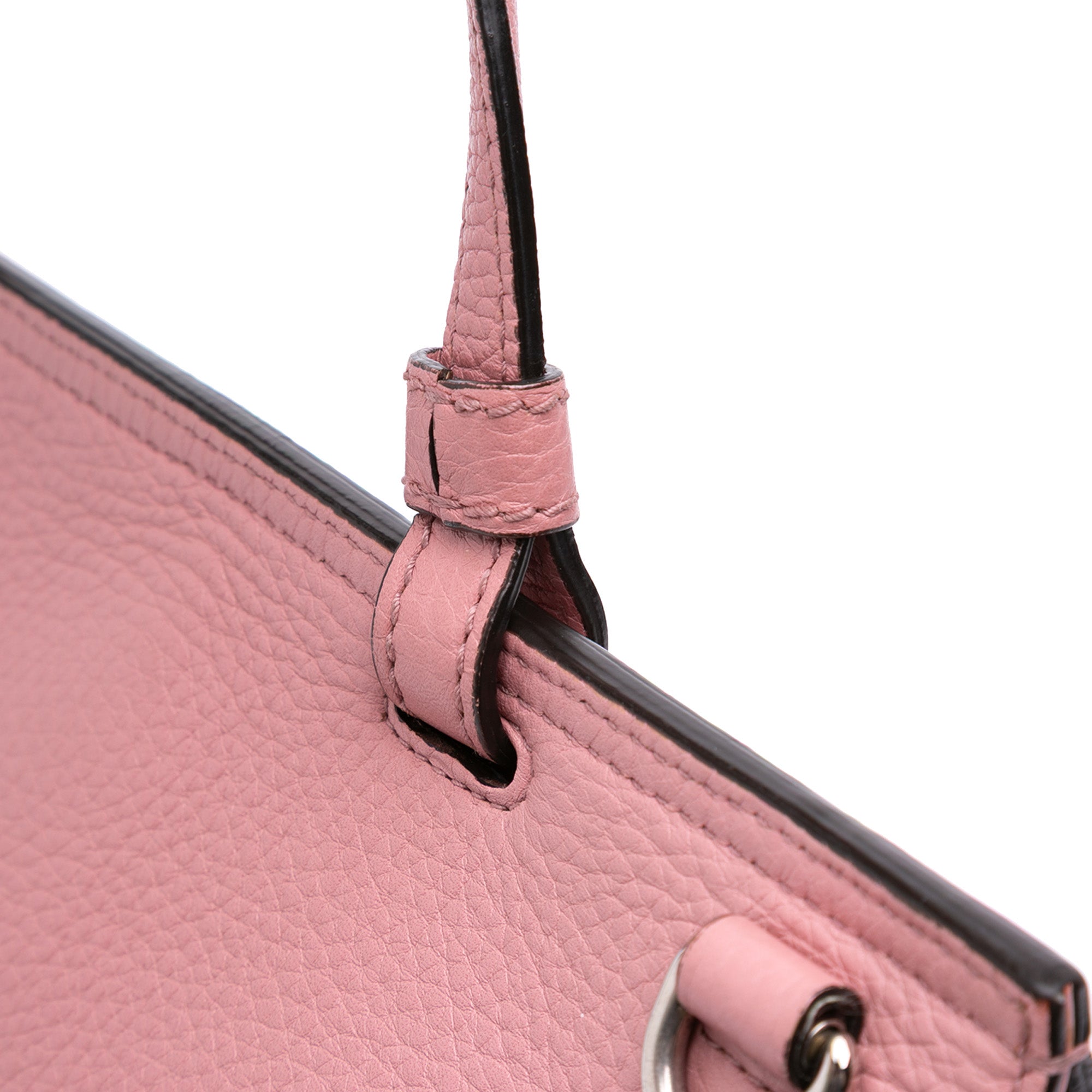 Medium Leather Bamboo Daily Satchel