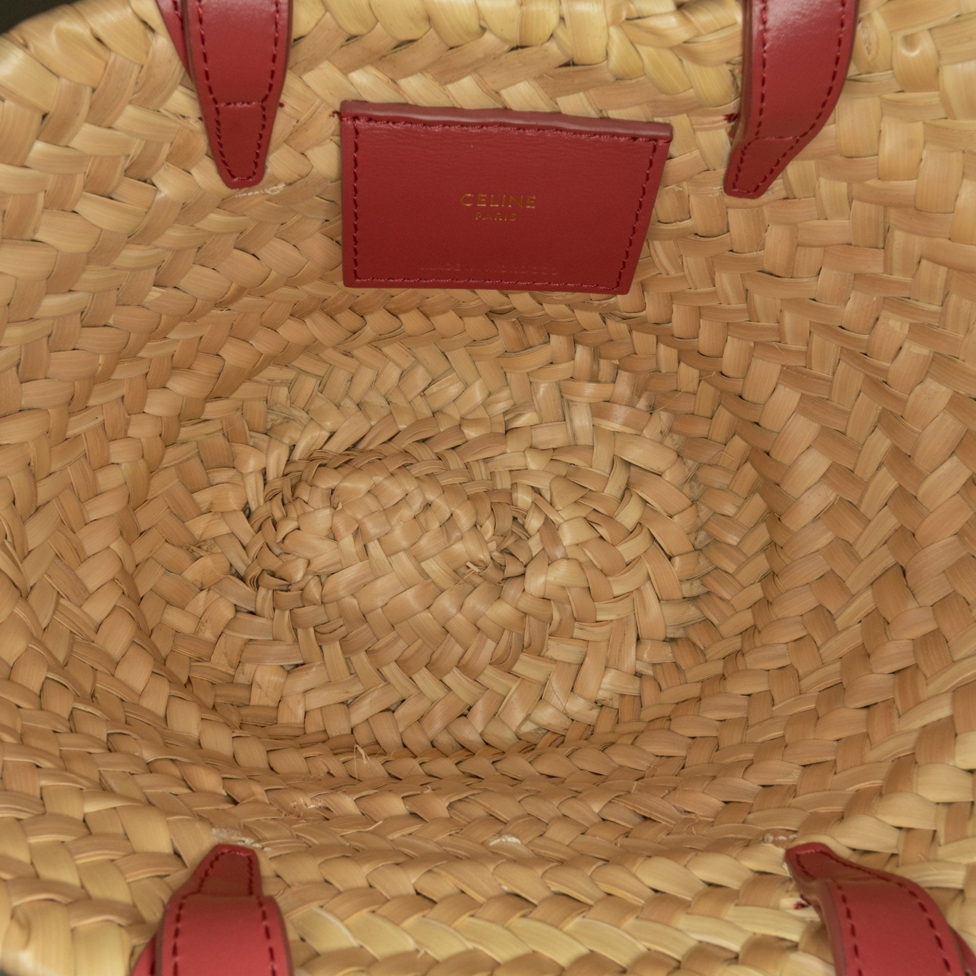 Mini Triomphe Raffia Classic Panier