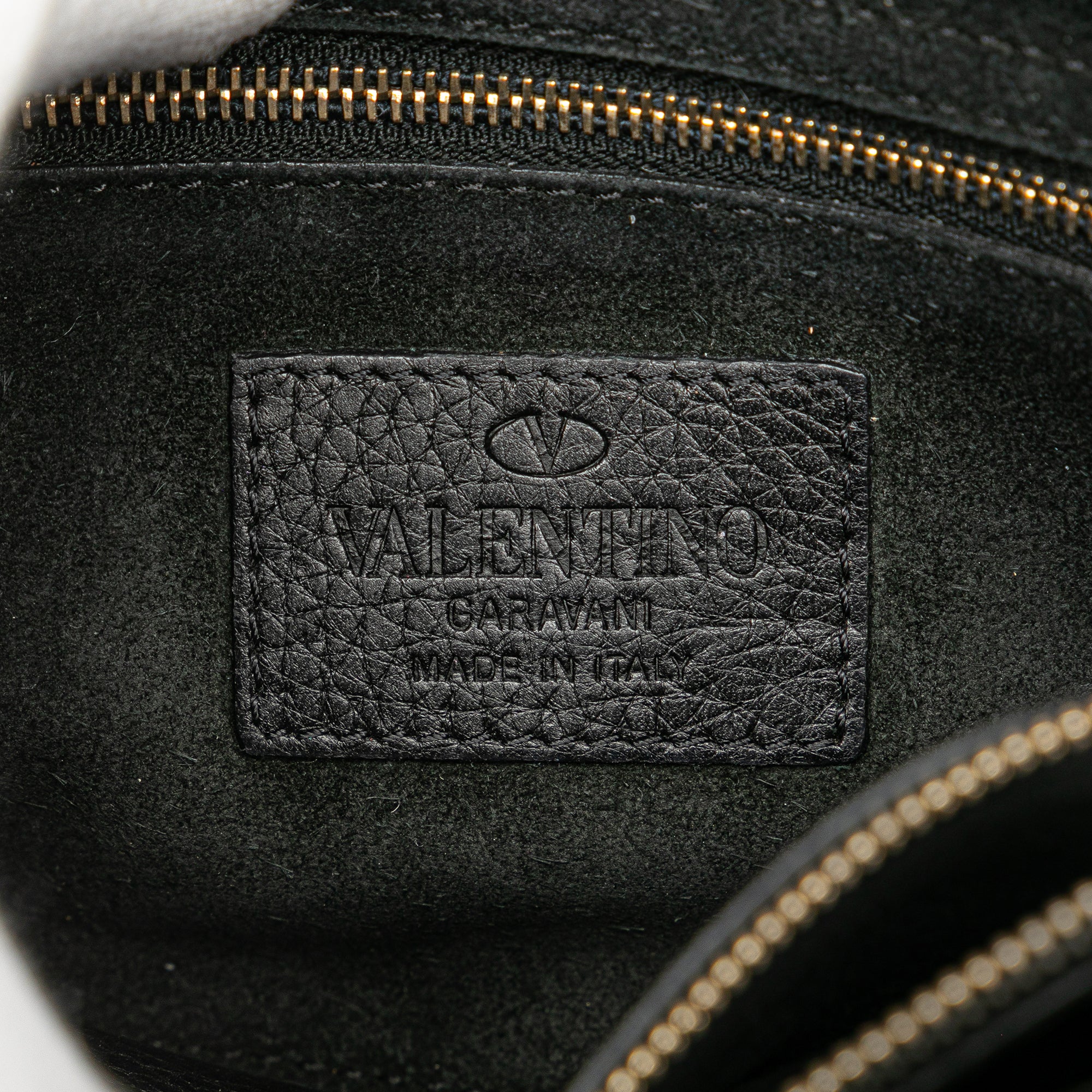 Small Pebbled Calfskin Rockstud Single Handle Flap