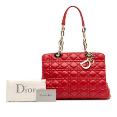 Medium Lambskin Cannage Lady Dior Soft Shopping Tote