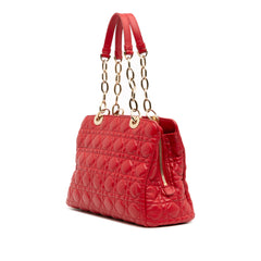 Medium Lambskin Cannage Lady Dior Soft Shopping Tote