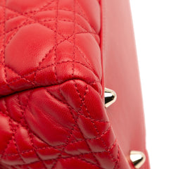 Medium Lambskin Cannage Lady Dior Soft Shopping Tote