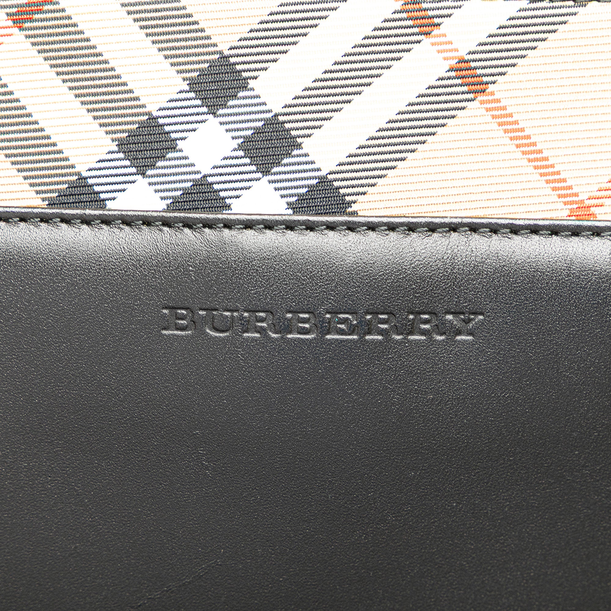 Nova Check Trimmed Leather Handbag