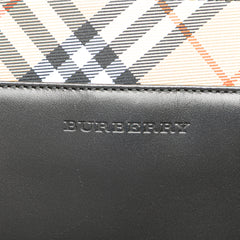 Nova Check Trimmed Leather Handbag