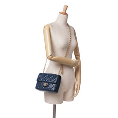 Mini Square CC Quilted Lambskin Flap
