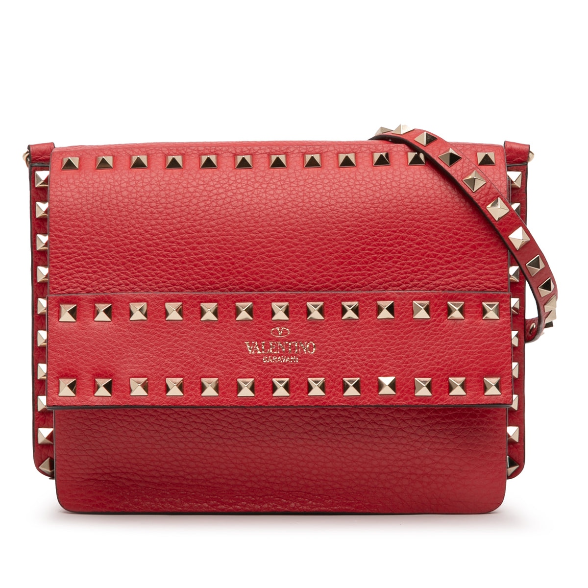 Small Grained Calfskin Rockstud Crossbody