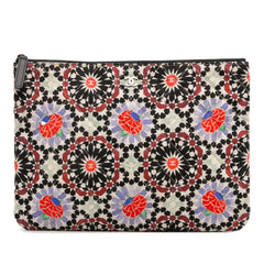 Paris Dubai Medium Printed Canvas Cosmetic Case