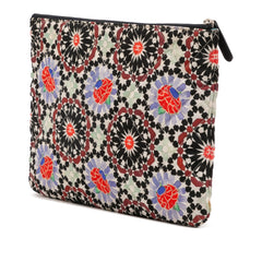 Paris Dubai Medium Printed Canvas Cosmetic Case
