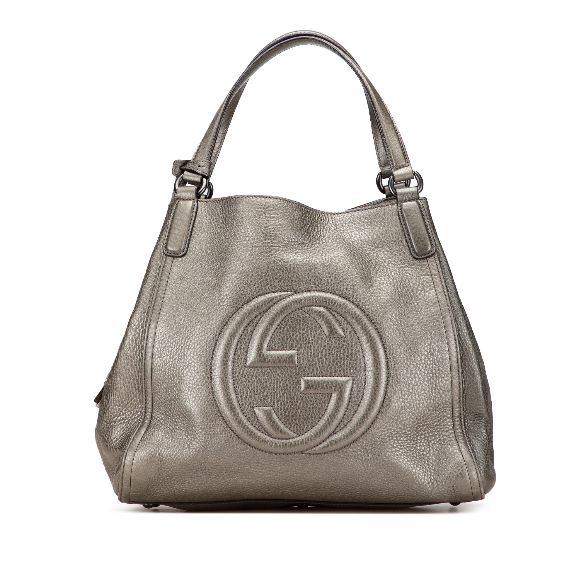 Medium Metallic Leather Soho Cellarius Tote