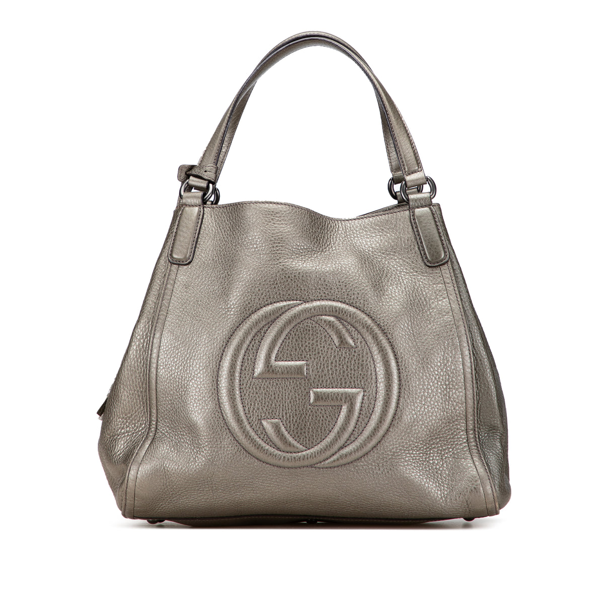 Medium Metallic Leather Soho Cellarius Tote