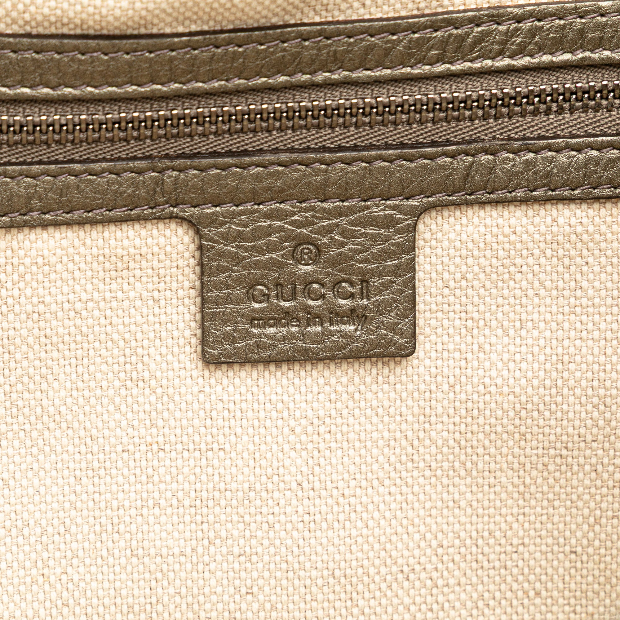 Medium Metallic Leather Soho Cellarius Tote