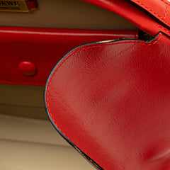 Anagram Leather Round Handbag