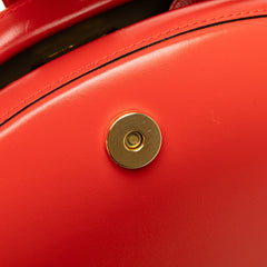 Anagram Leather Round Handbag