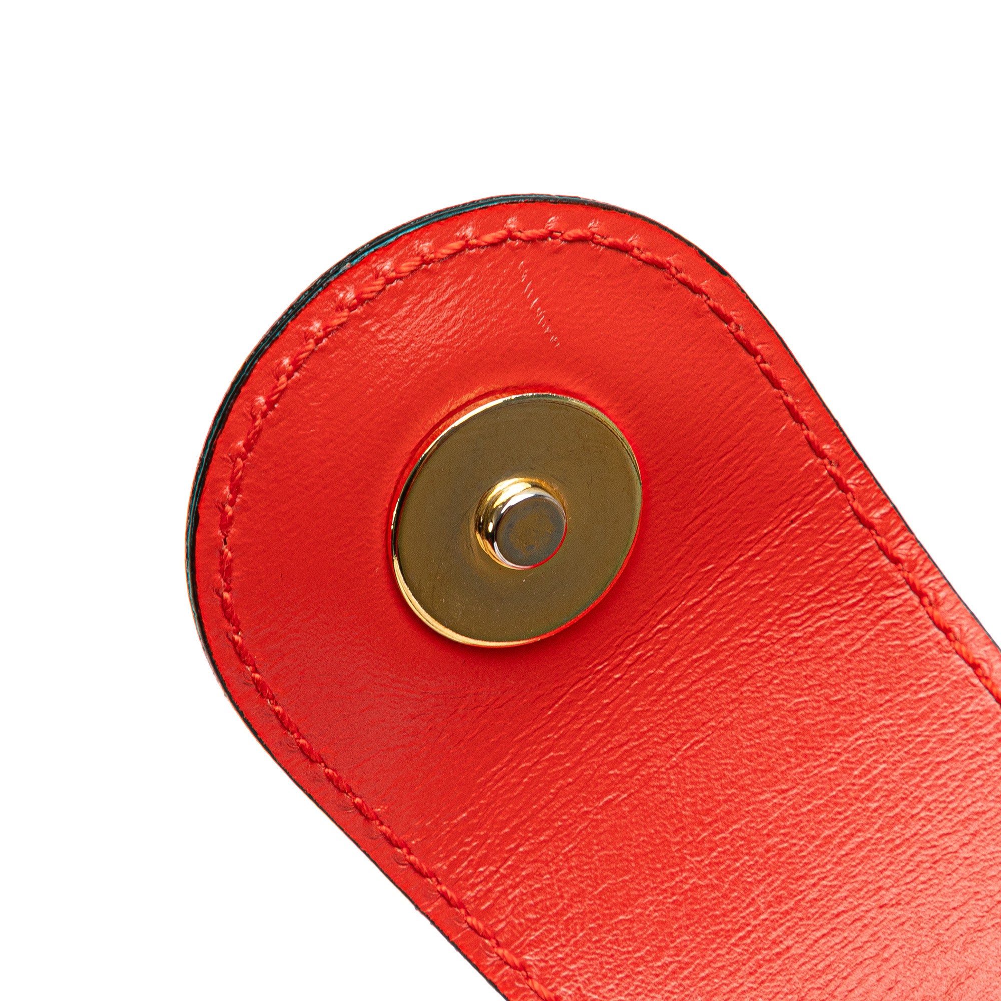 Anagram Leather Round Handbag