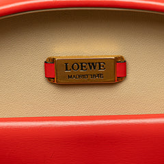 Anagram Leather Round Handbag