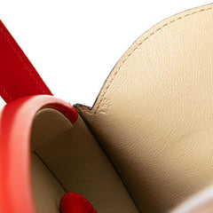 Anagram Leather Round Handbag
