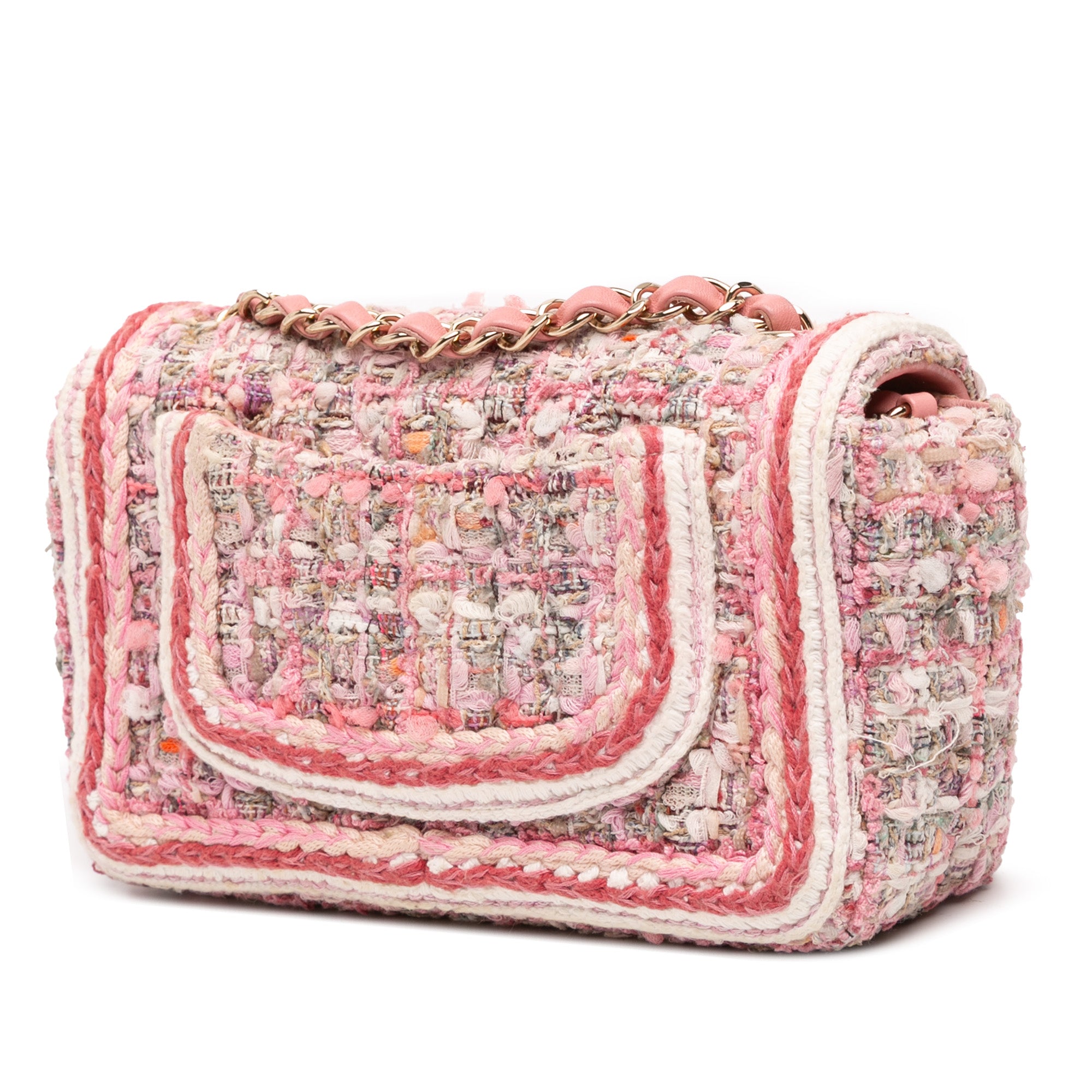 Mini Rectangular Classic Tweed Braid Flap