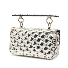 Small Patent Rockstud Spike Satchel