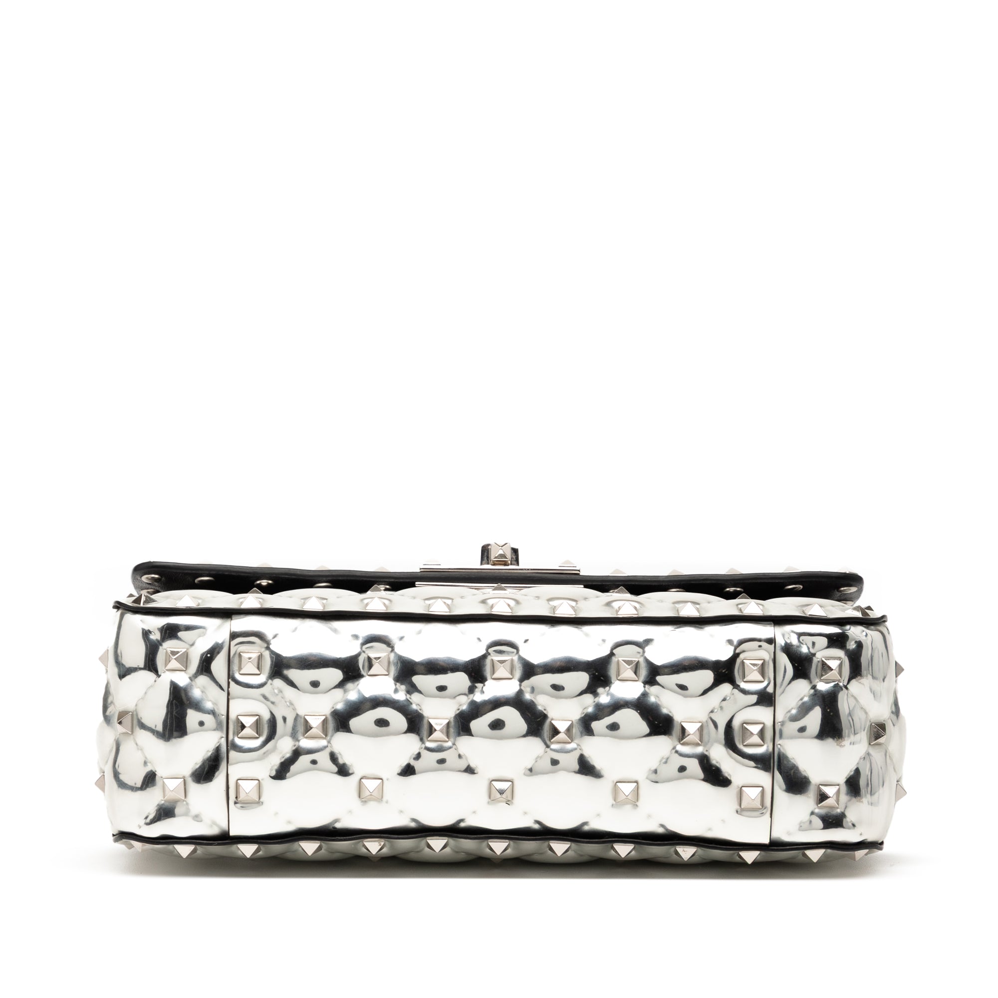 Small Patent Rockstud Spike Satchel