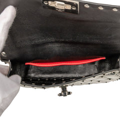 Small Patent Rockstud Spike Satchel