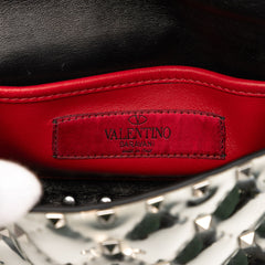 Small Patent Rockstud Spike Satchel