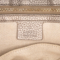 Medium Metallic Leather Soho Chain Flap Crossbody