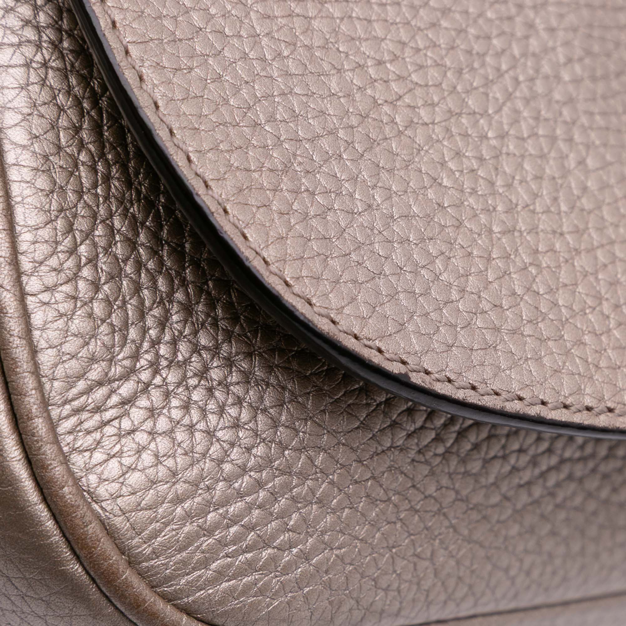 Medium Metallic Leather Soho Chain Flap Crossbody