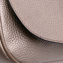 Medium Metallic Leather Soho Chain Flap Crossbody
