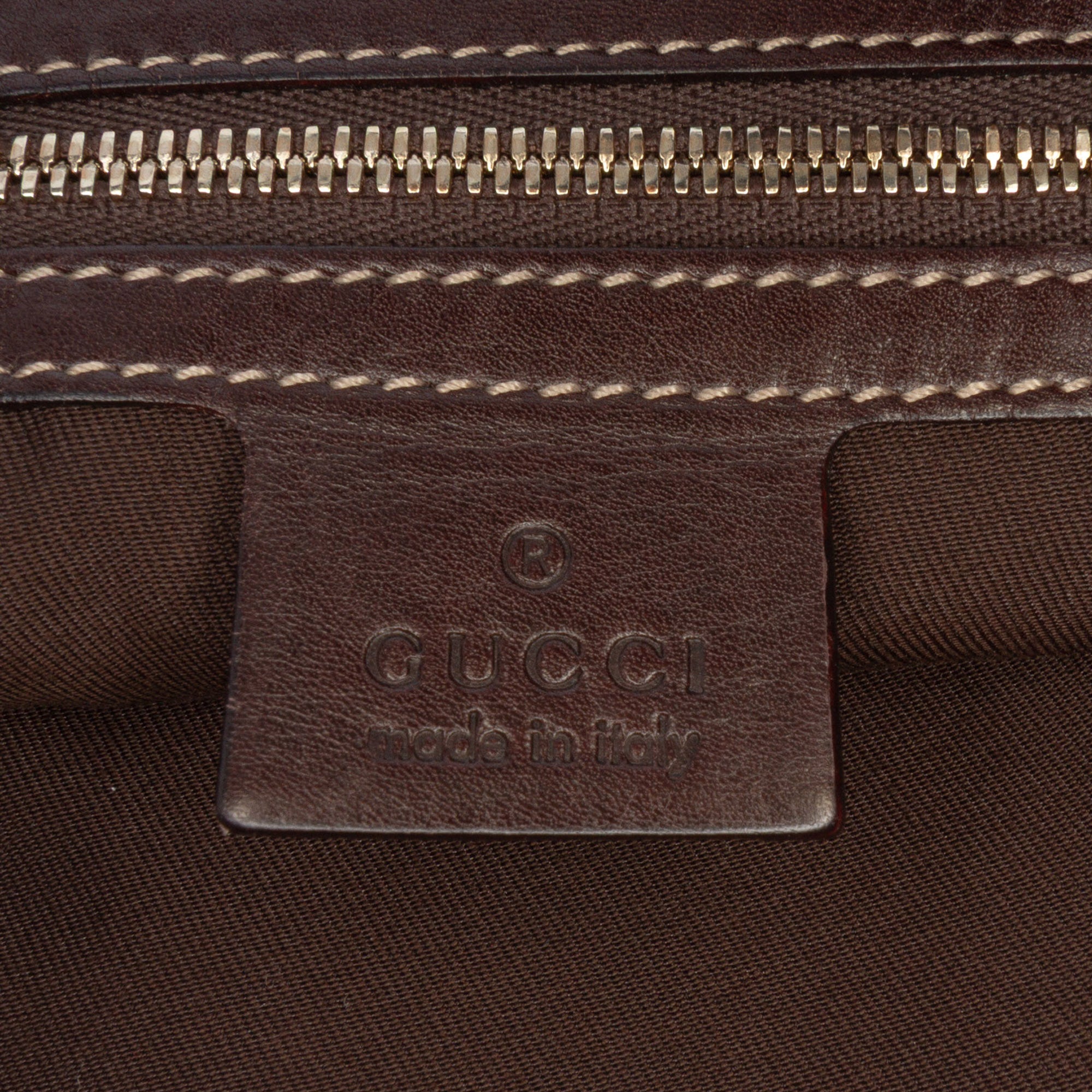 Canvas Bamboo Horsebit Print Hobo