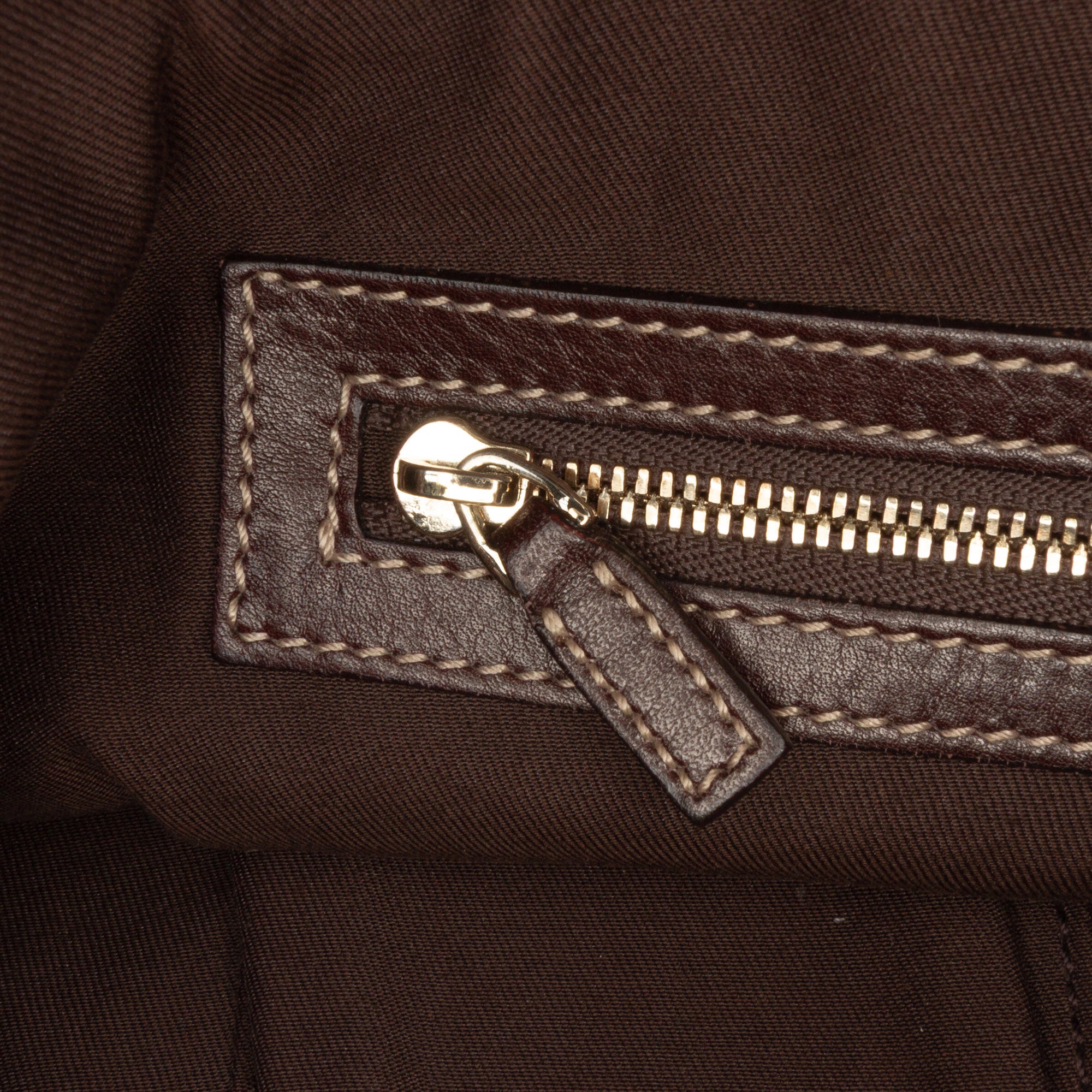 Canvas Bamboo Horsebit Print Hobo